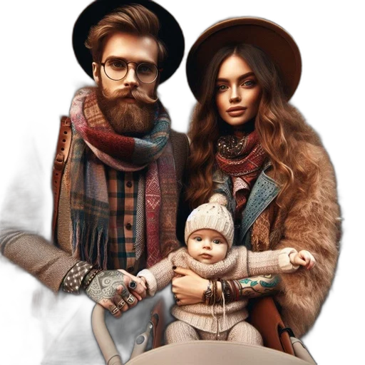 jewelry, photorealistic, concept art, fantasy art, watercolor, earth tones, bearded, man transparent PNG cut-out
