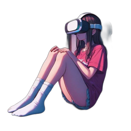 mask, robot, hat, face, cyberpunk, vaporwave, concept art, anime transparent PNG cut-out