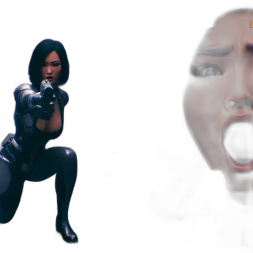 mask, weapon, face, robot transparent PNG cut-out