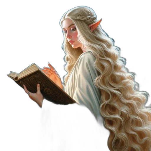 dragon, staff, dress, face, fantasy art, concept art, watercolor, 3d render transparent PNG cut-out