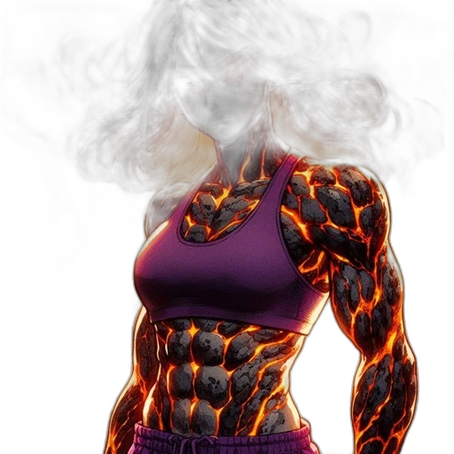 dress, jacket, robot, comic book art, concept art, 3d render, fantasy art, fire transparent PNG cut-out