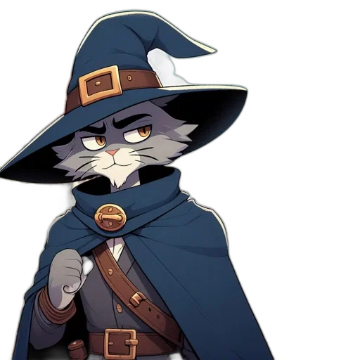 staff, hat, mask, concept art, pixel art, fantasy art, cartoon, small transparent PNG cut-out