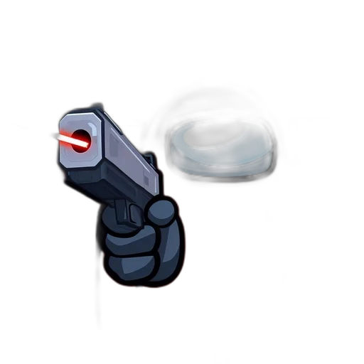 weapon, umbrella, staff, jacket, pixel art, concept art, 3d render, animated transparent PNG cut-out