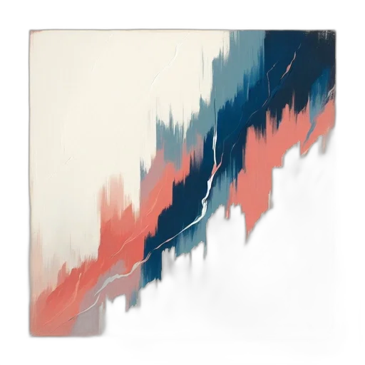 outer space, blue, colorful, pastel, red, abstract, painting, predominant transparent PNG cut-out