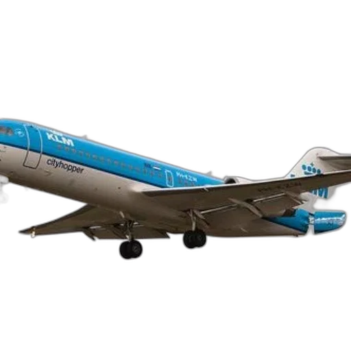 3d render, klm, cityhopper, airplane, captured, mid-flight, against, cloudy transparent PNG cut-out