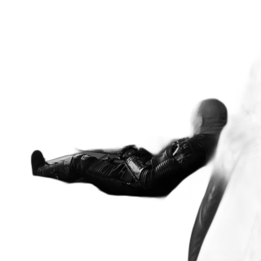 shoes, robot, jacket, mask, concept art, 3d render, photorealistic, comic book art transparent PNG cut-out