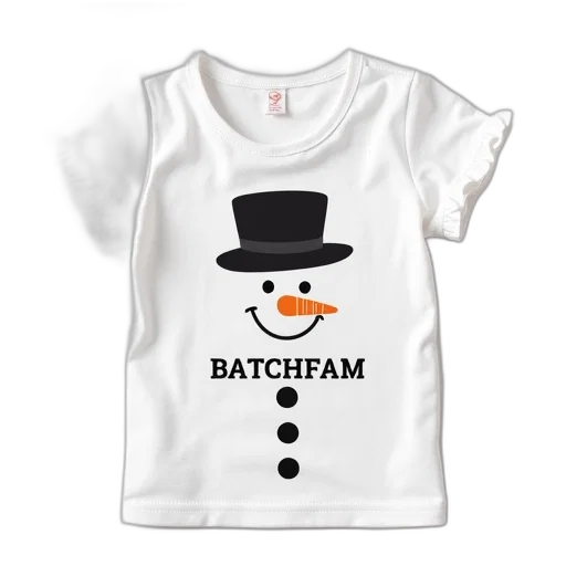 white, t-shirt, cartoon, snowman, design, front, has, carrot transparent PNG cut-out