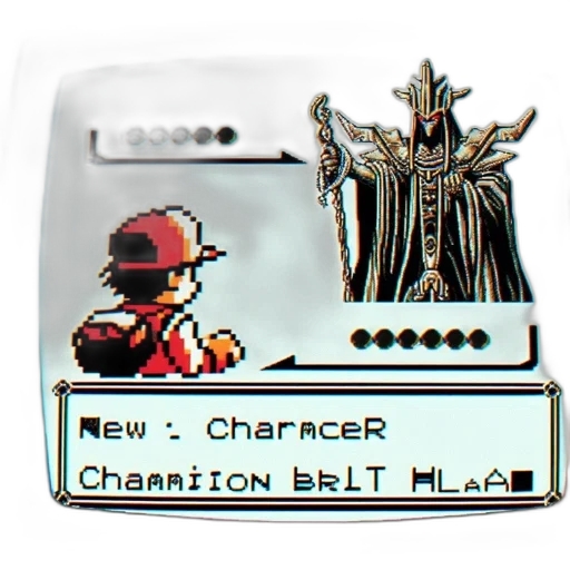 weapon, staff, robot, creature, pixel art, concept art, cyberpunk, vaporwave transparent PNG cut-out