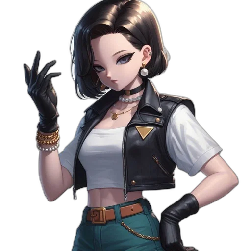 staff, jacket, weapon, face, concept art, cyberpunk, pixel art, fantasy art transparent PNG cut-out