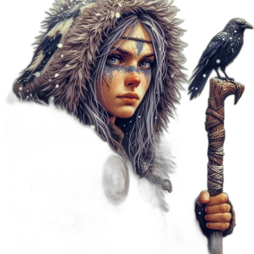 staff, weapon, sword, face, fantasy art, concept art, comic book art, pixel art transparent PNG cut-out