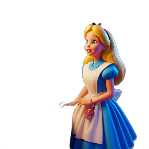 dress, crown, staff, face, 3d render, concept art, photorealistic, cartoon transparent PNG cut-out