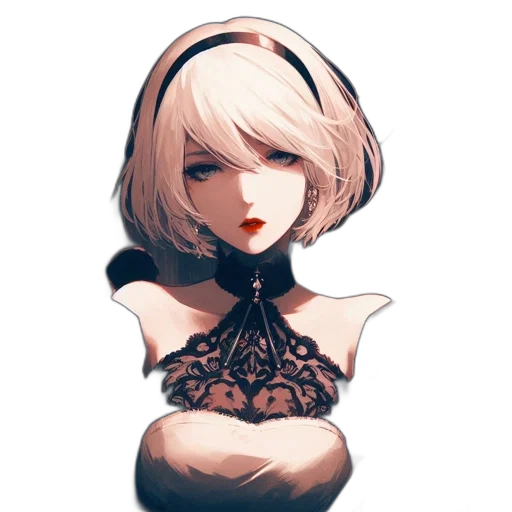 dress, face, mask, crown, pixel art, fantasy art, concept art, anime transparent PNG cut-out