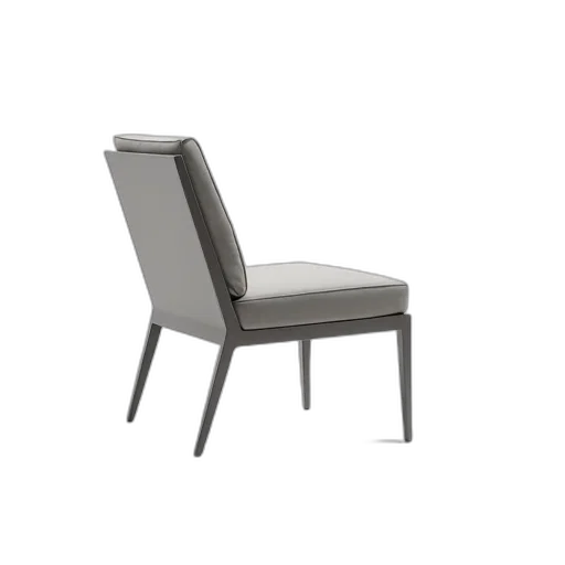furniture, 3d render, photorealistic, monochrome, sleek, modern, chair, minimalist transparent PNG cut-out