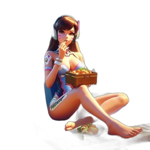 food, jewelry, dress, concept art, pixel art, 3d render, fantasy art, neon lights transparent PNG cut-out