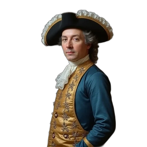 jacket, staff, face, hat transparent PNG cut-out