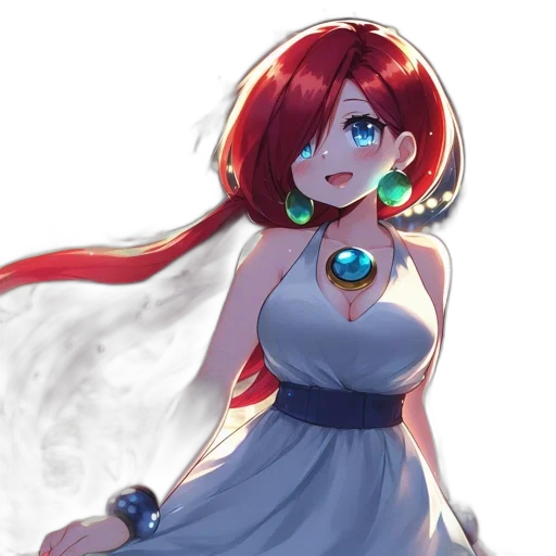 dress, staff, jewelry, robot, anime, concept art, fantasy art, pixel art transparent PNG cut-out