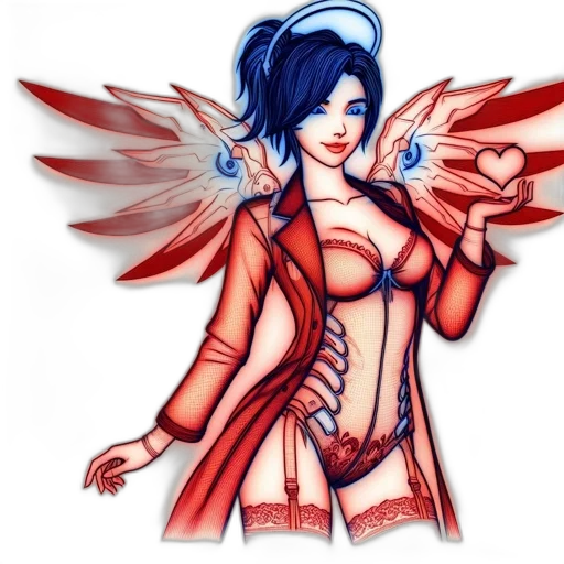 comic book art, fantasy art, concept art, cartoon, animated, female, character, sporting transparent PNG cut-out