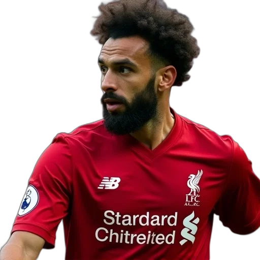 animal, mohamed, salah, liverpool, shirt transparent PNG cut-out