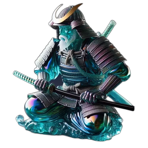 sword, robot, staff, weapon, vaporwave, 3d render, concept art, fantasy art transparent PNG cut-out