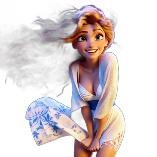 dress, concept art, fantasy art, photorealistic, cartoon, fire, snow, fog transparent PNG cut-out