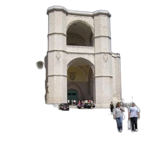 building, staff, umbrella, robot, 3d render, photorealistic, concept art, city street transparent PNG cut-out