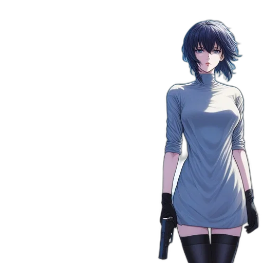 dress, staff, jacket, weapon, concept art, anime, pixel art, fantasy art transparent PNG cut-out