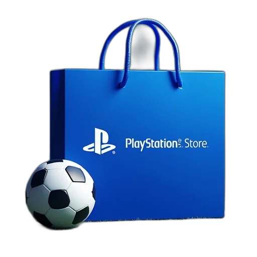 3d render, photorealistic, blue, playstation transparent PNG cut-out