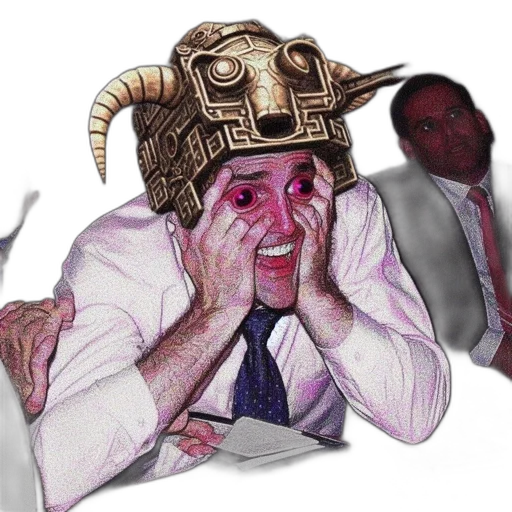 mask, hat, crown, face, concept art, vaporwave, 3d render, individual transparent PNG cut-out