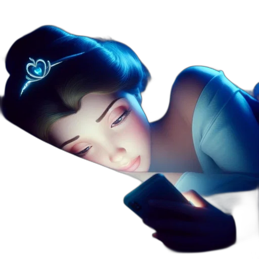 crown, face, dress, robot, concept art, 3d render, fantasy art, cartoon transparent PNG cut-out