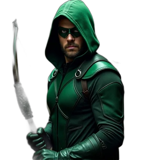 jacket, sword, weapon, comic book art, concept art, green, person, dressed transparent PNG cut-out