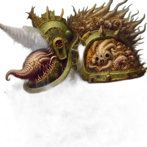 dragon, creature, hat, mask, concept art, fantasy art, photorealistic, 3d render transparent PNG cut-out