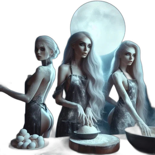dress, jewelry, fantasy art, concept art, oil painting, 3d render, underwater, snow transparent PNG cut-out