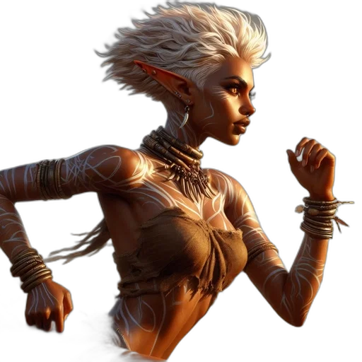 creature, staff, concept art, fantasy art, 3d render, comic book art, individual, distinctive transparent PNG cut-out