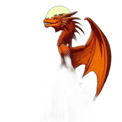 dragon, staff, creature, mask, fantasy art, concept art, pixel art, 3d render transparent PNG cut-out