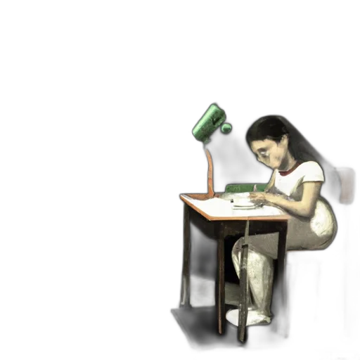 concept art, 3d render, pixel art, comic book art, inside, dimly, lit, room transparent PNG cut-out