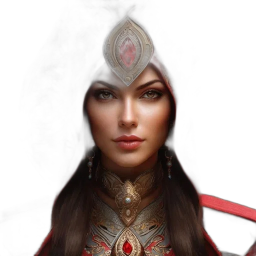 crown, face, jewelry, staff, fantasy art, concept art, photorealistic, 3d render transparent PNG cut-out