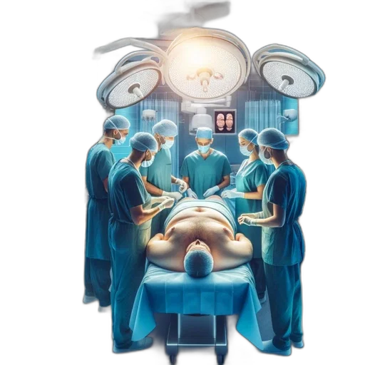 robot, concept art, team, surgeons, operates, within, technologically, advanced transparent PNG cut-out