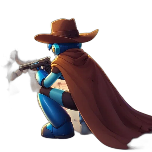 staff, weapon, hat, robot, concept art, pixel art, fantasy art, 3d render transparent PNG cut-out