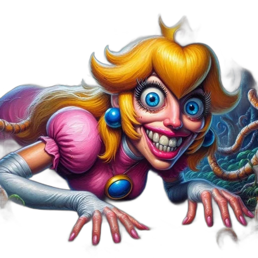 creature, mask, face, concept art, comic book art, fantasy art, photorealistic, caricatured transparent PNG cut-out