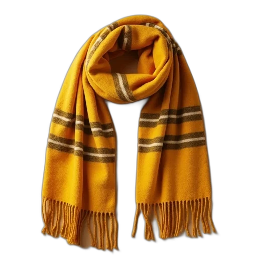 golden, classic, check, cashmere, scarf, ochal, yellow transparent PNG cut-out