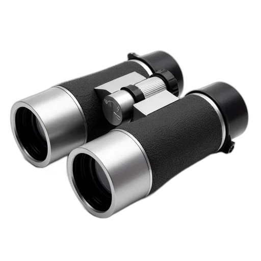 weapon, jewelry, 3d render, pair, binoculars, black, silver, color transparent PNG cut-out