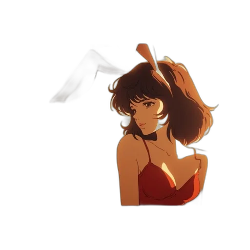 hair, hat, dress, crown, concept art, pixel art, watercolor, anime transparent PNG cut-out