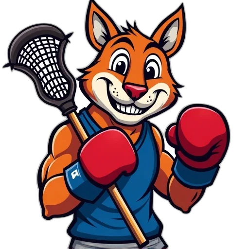 staff, cartoon, pixel art, concept art, lacrosse, mascot, style, wearing transparent PNG cut-out