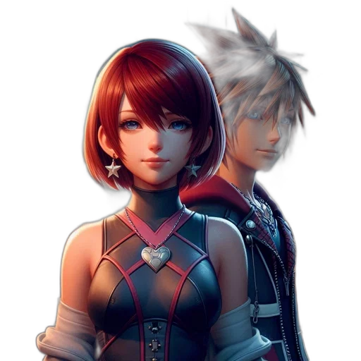jacket, face, staff, robot, concept art, 3d render, fantasy art, anime transparent PNG cut-out