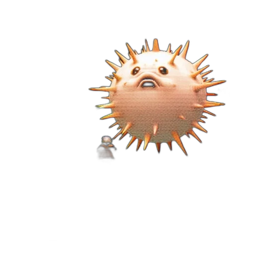 creature, hair, mask, animal, 3d render, concept art, pixel art, photorealistic transparent PNG cut-out