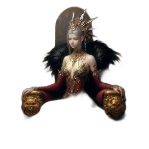 crown, dragon, staff, jewelry, fantasy art, concept art, pixel art, 3d render transparent PNG cut-out