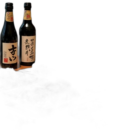 bottle, food, 3d render, photorealistic, concept art, variety, japanese, dishes transparent PNG cut-out