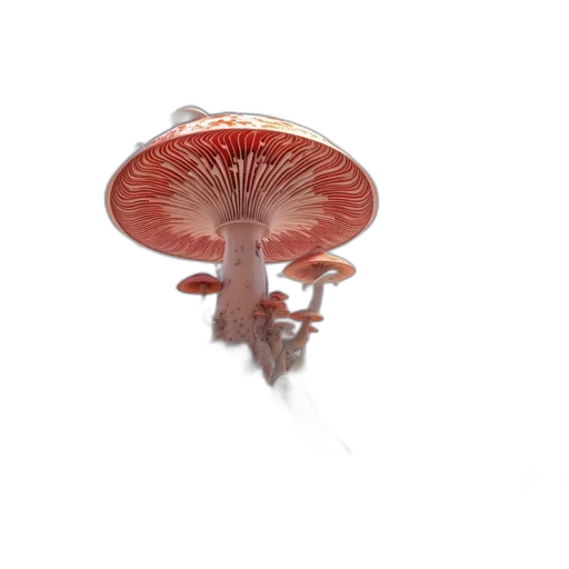 crown, umbrella, hat, flower, 3d render, photorealistic, watercolor, red transparent PNG cut-out
