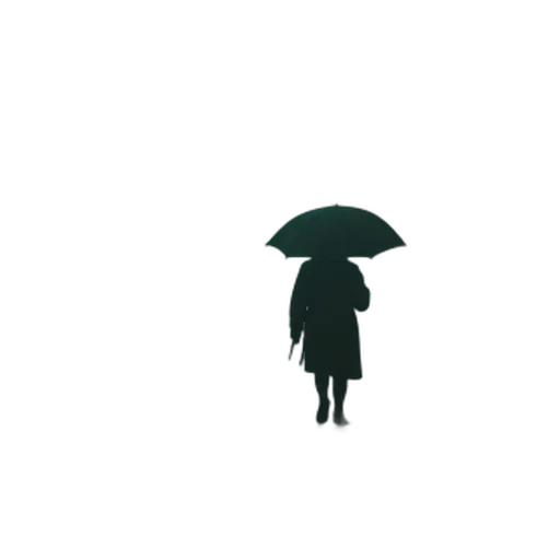 umbrella, dress, staff, hat transparent PNG cut-out
