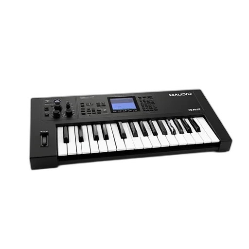 black, white, electronic, keyboard, sleek, design, simple, control transparent PNG cut-out